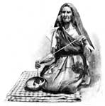 Pueblo People: Pueblo Clotho spinning in the Sun