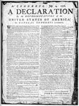 The Declaration of Independence: Reduced Facsimile of the Broadside